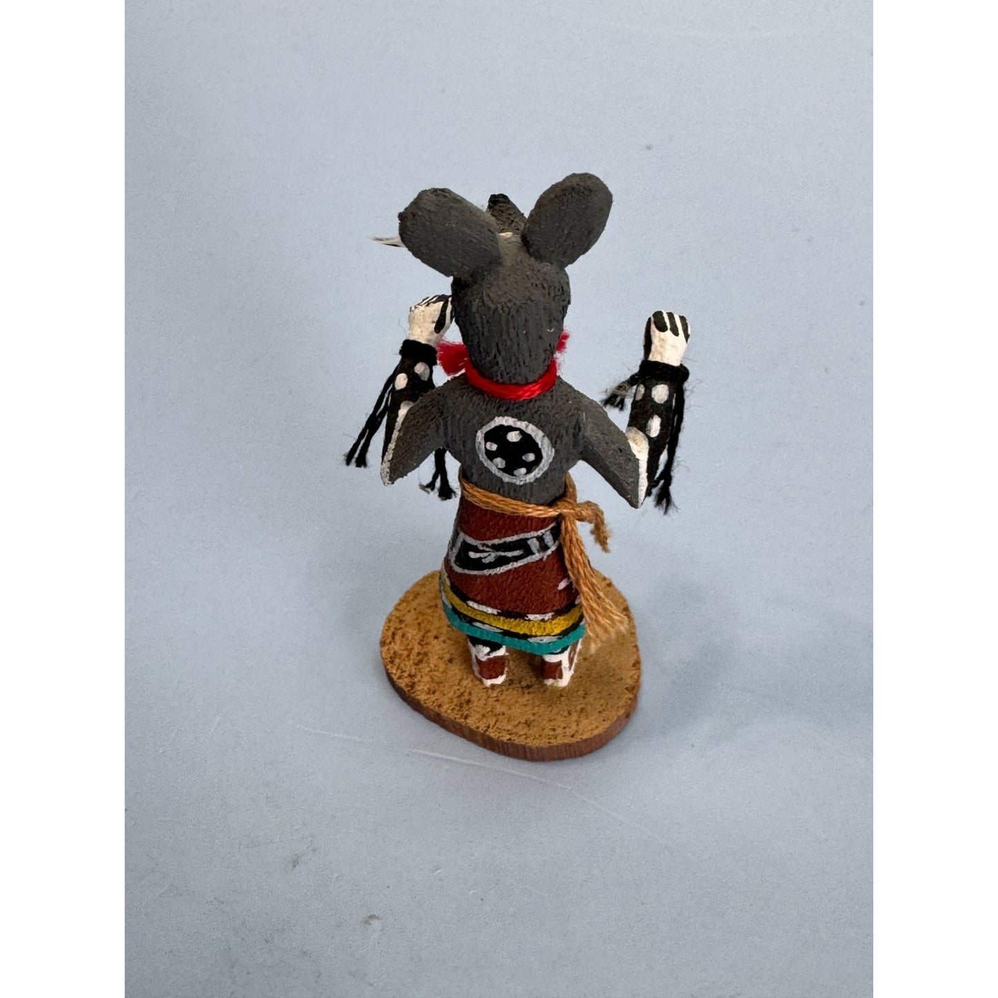 2 Native American Miniature Hopi Kachina Dolls 2 1/2" Tall Handcrafted & Signed
