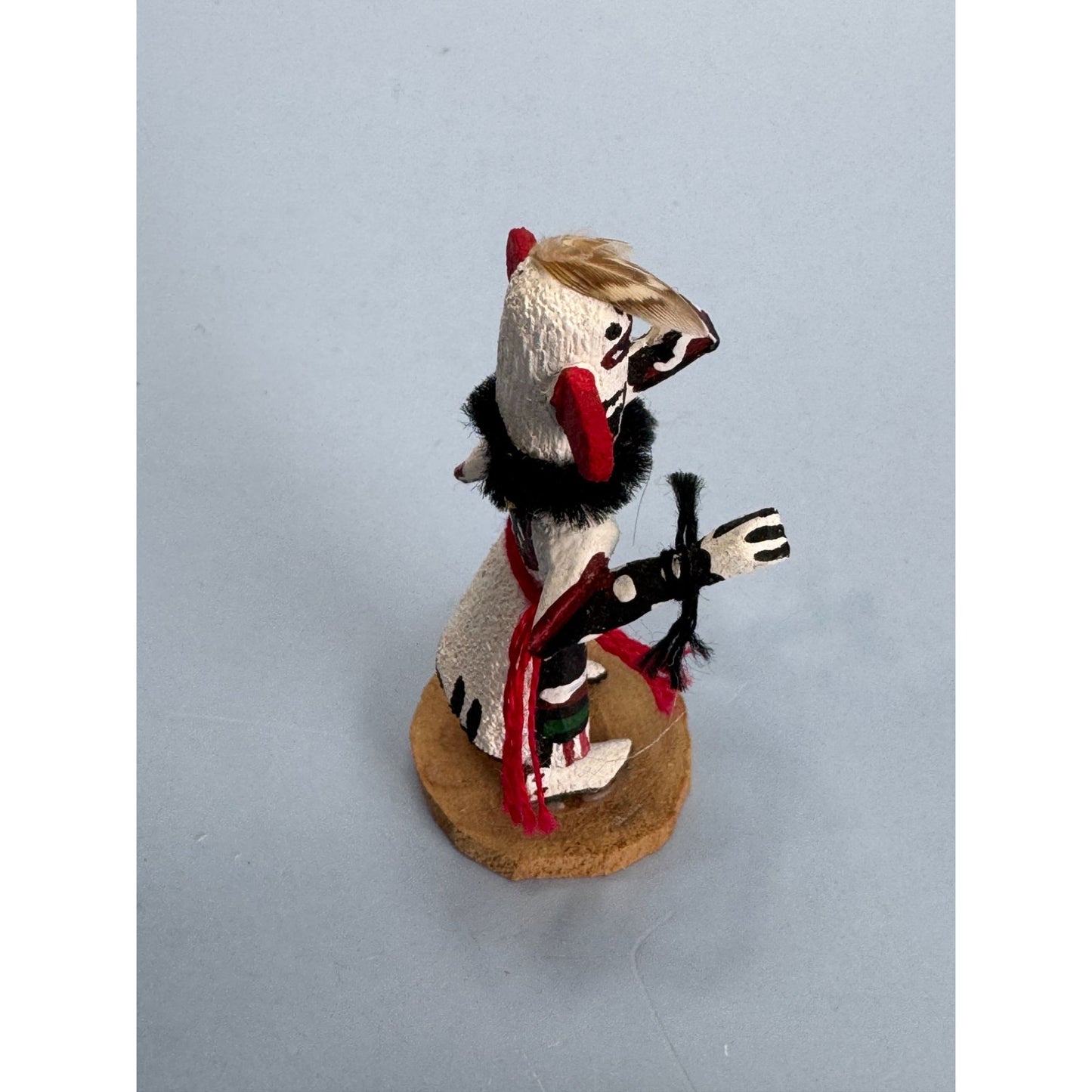 2 Native American Miniature Hopi Kachina Dolls 2 1/2" Tall Handcrafted & Signed