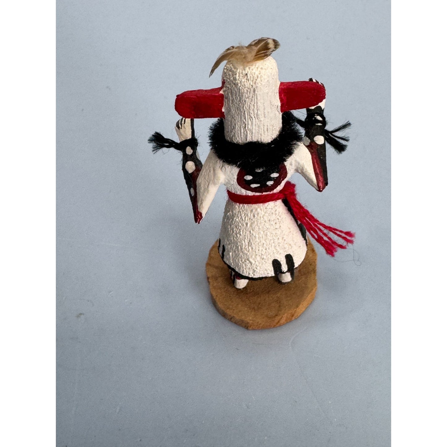 2 Native American Miniature Hopi Kachina Dolls 2 1/2" Tall Handcrafted & Signed