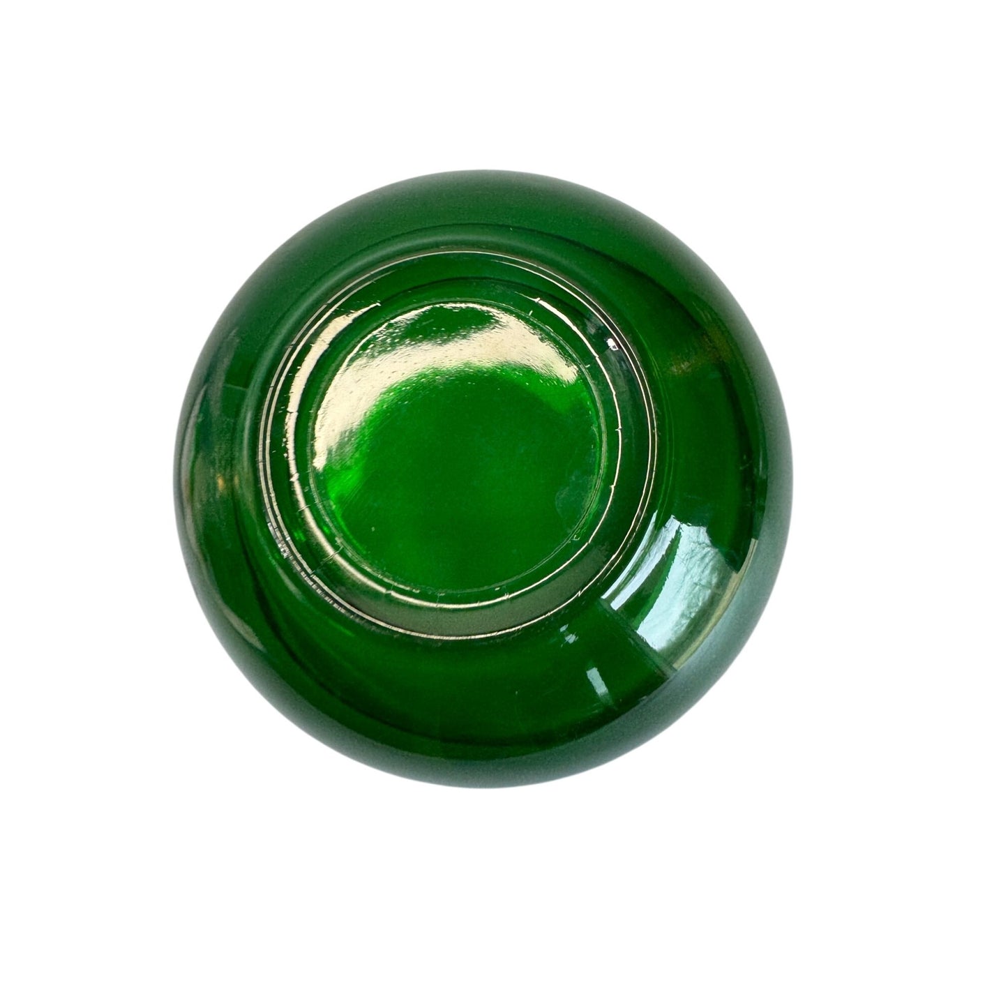 Anchor Hocking Mixing Bowl Forest Green Glass 6 Inch MCM Vintage