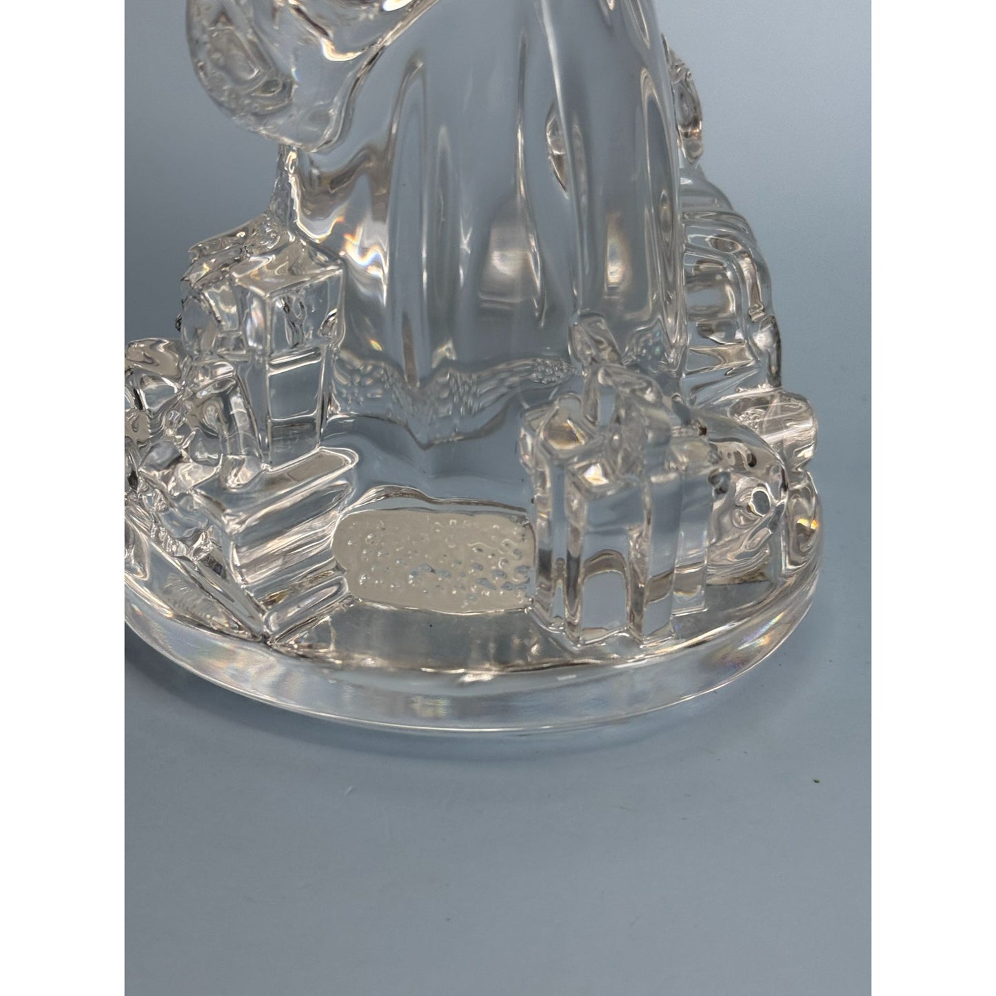 Waterford Crystal Santa Claus Figurine Lead Crystal 7.5" 2002 Decorative Holiday Sculpture