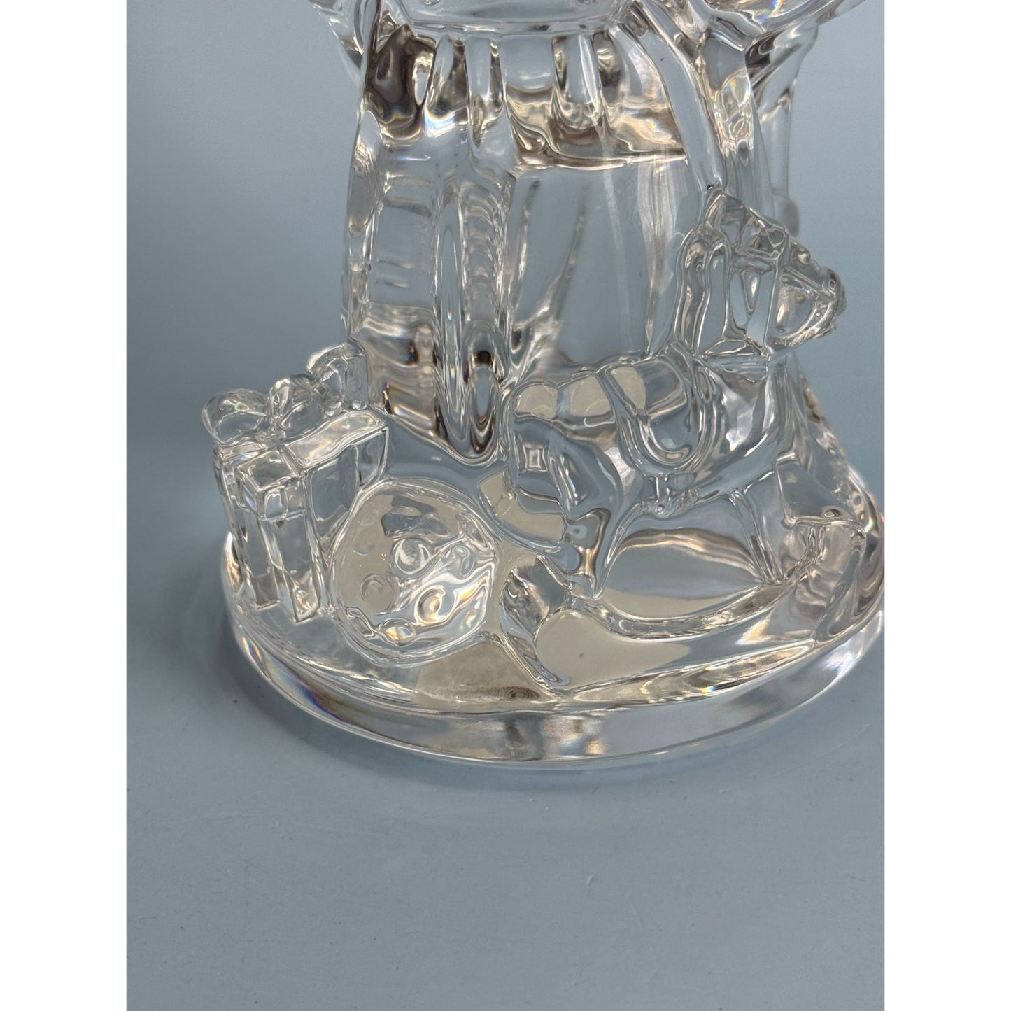 Waterford Crystal Santa Claus Figurine Lead Crystal 7.5" 2002 Decorative Holiday Sculpture