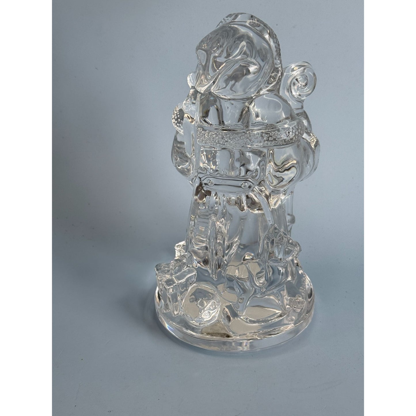 Waterford Crystal Santa Claus Figurine Lead Crystal 7.5" 2002 Decorative Holiday Sculpture
