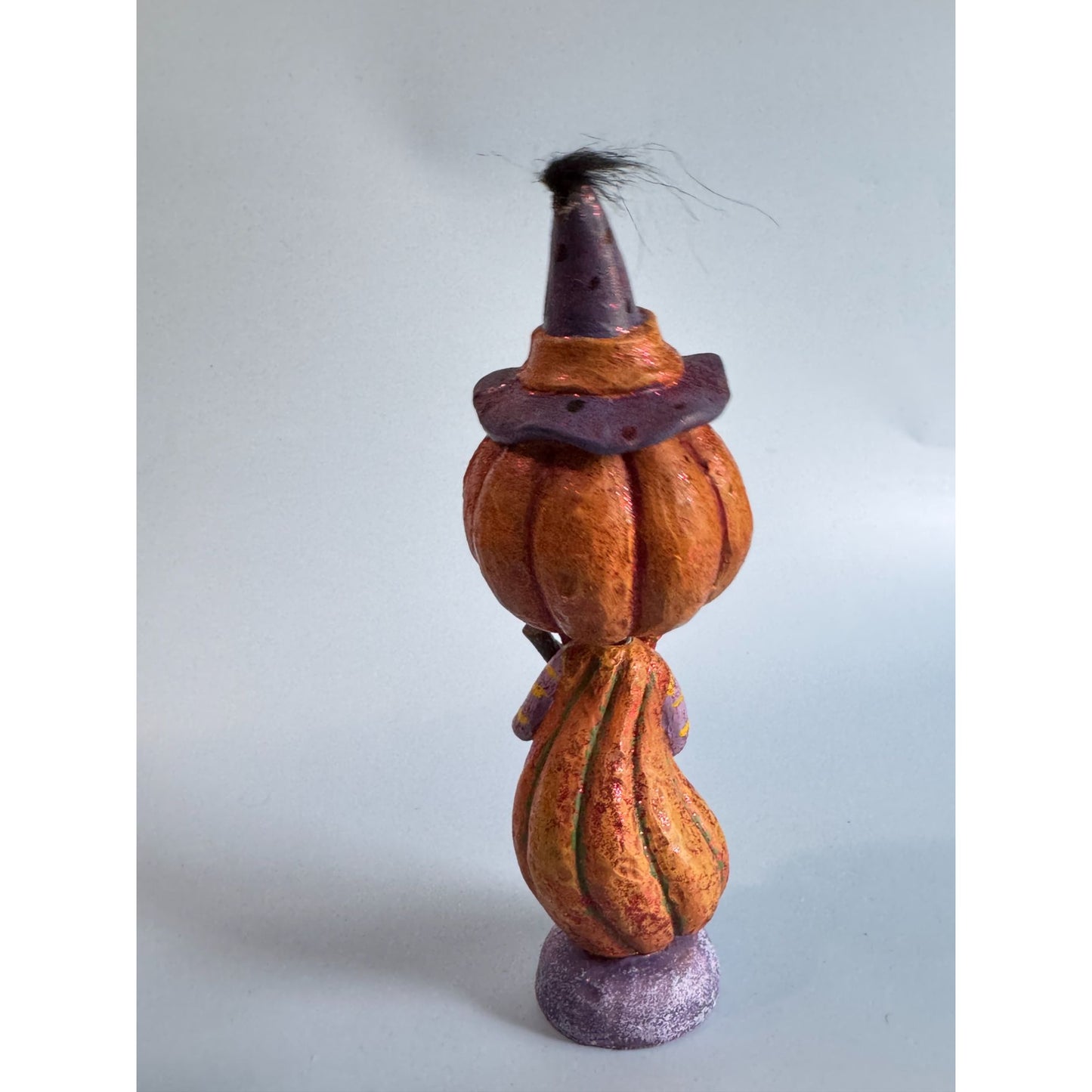 Halloween Pumpkin Witch Bobblehead Figurine 9.25"