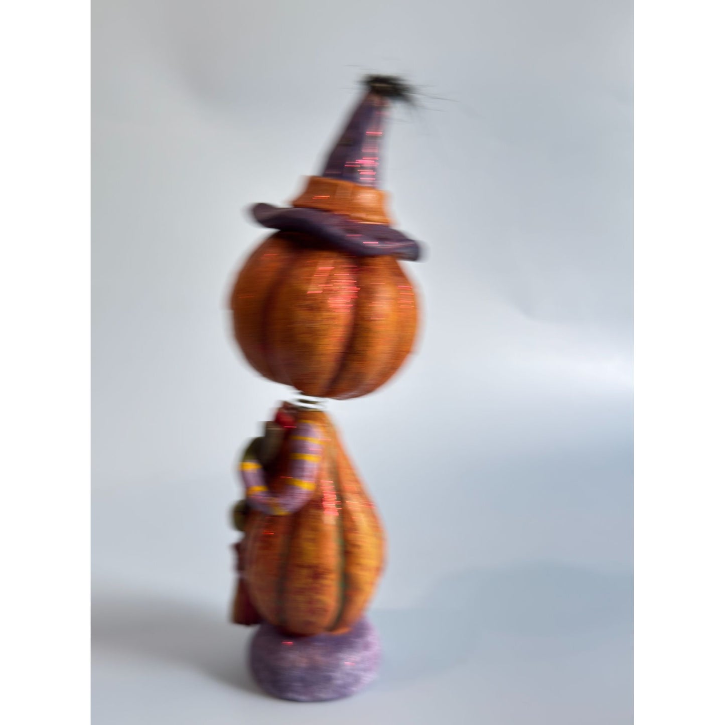 Halloween Pumpkin Witch Bobblehead Figurine 9.25"