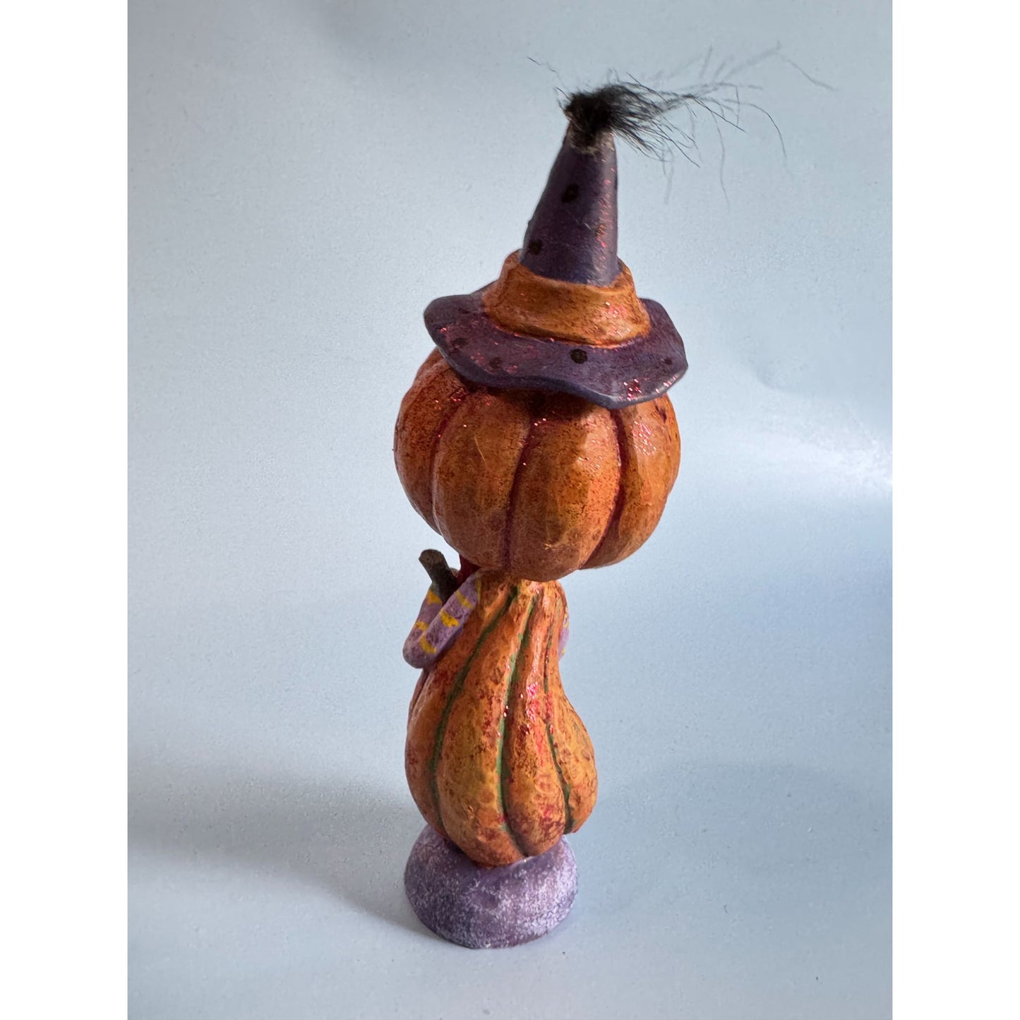 Halloween Pumpkin Witch Bobblehead Figurine 9.25"
