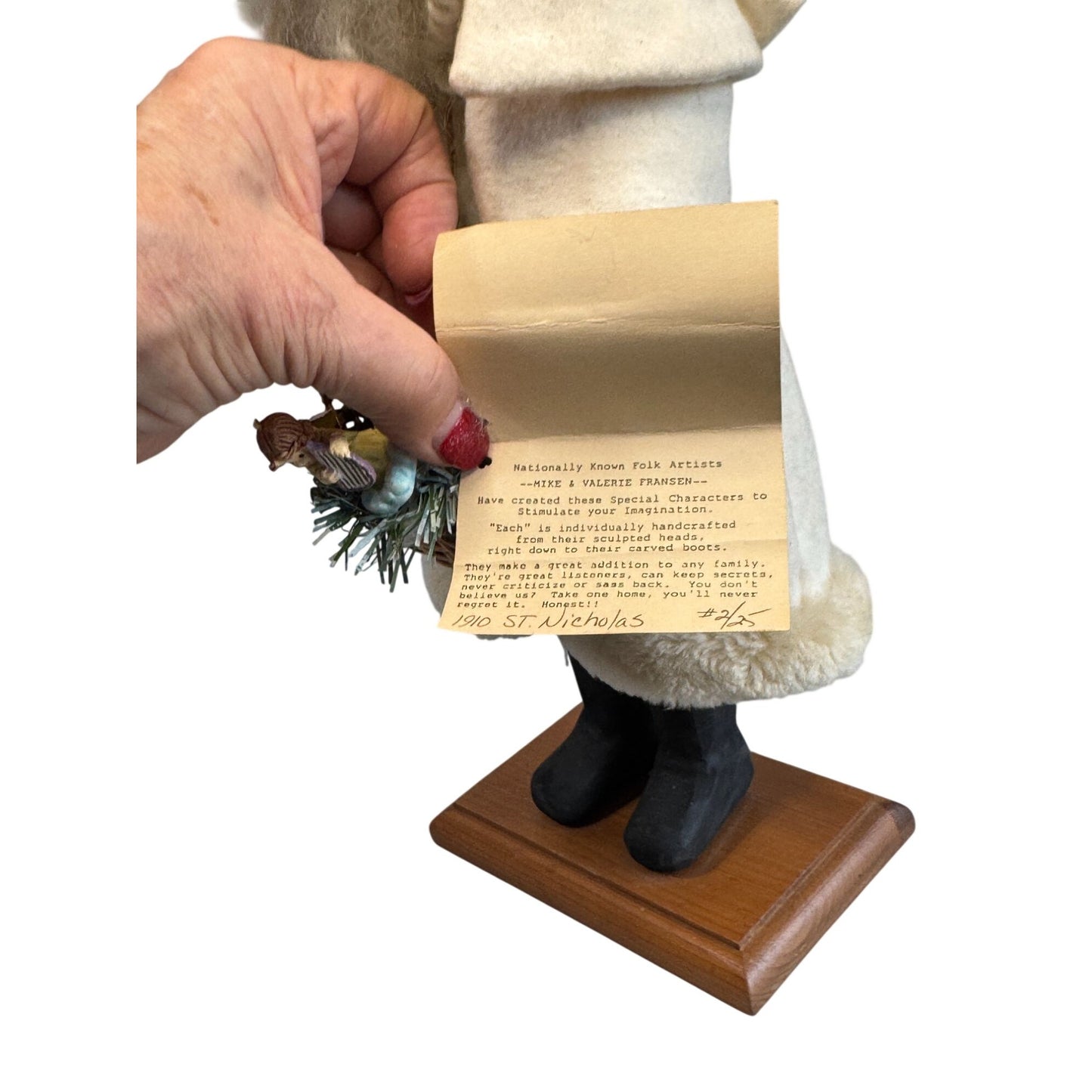 Mike And Valerie Fransen Folk Artist 1910 St. Nicholas Limited Edition 17 1/2"