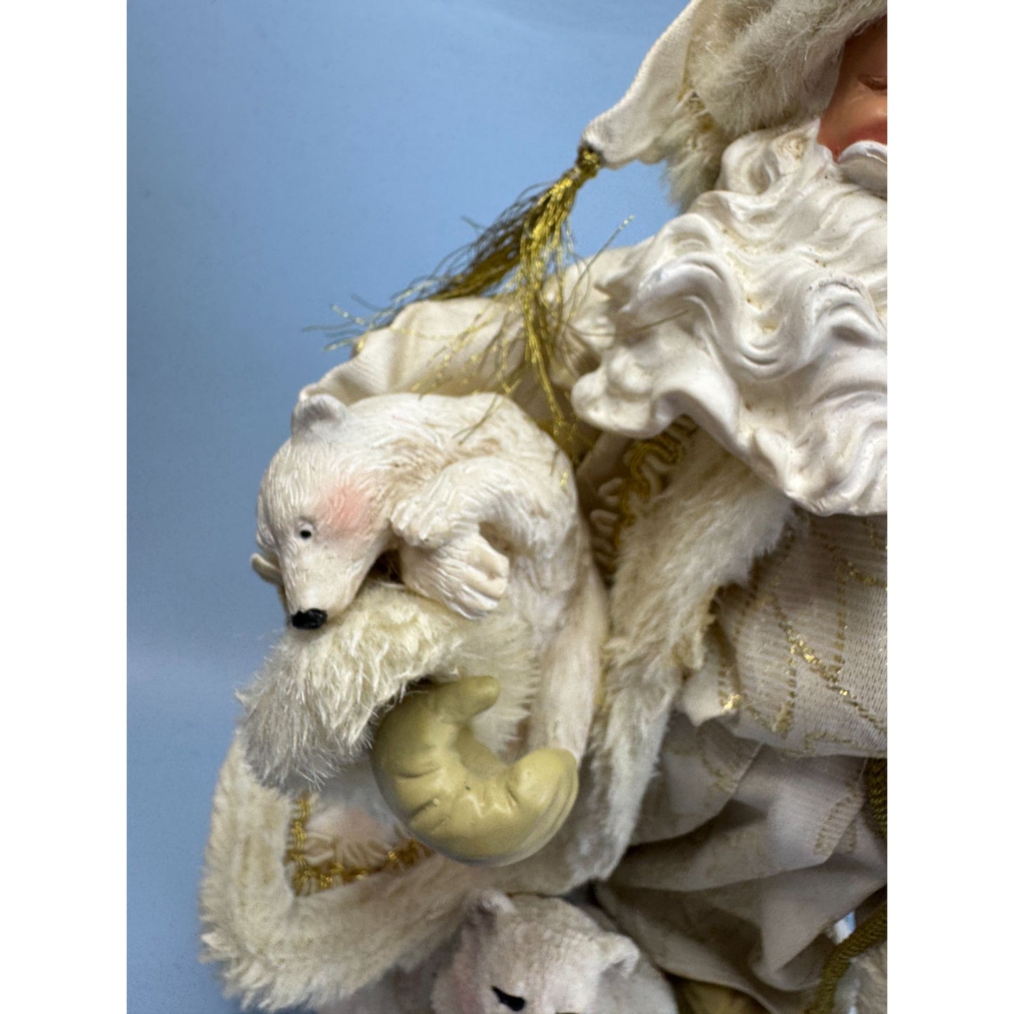 1998 Christmas Fantasy Ltd. Fabriche Santa Figurine With Polar Bears