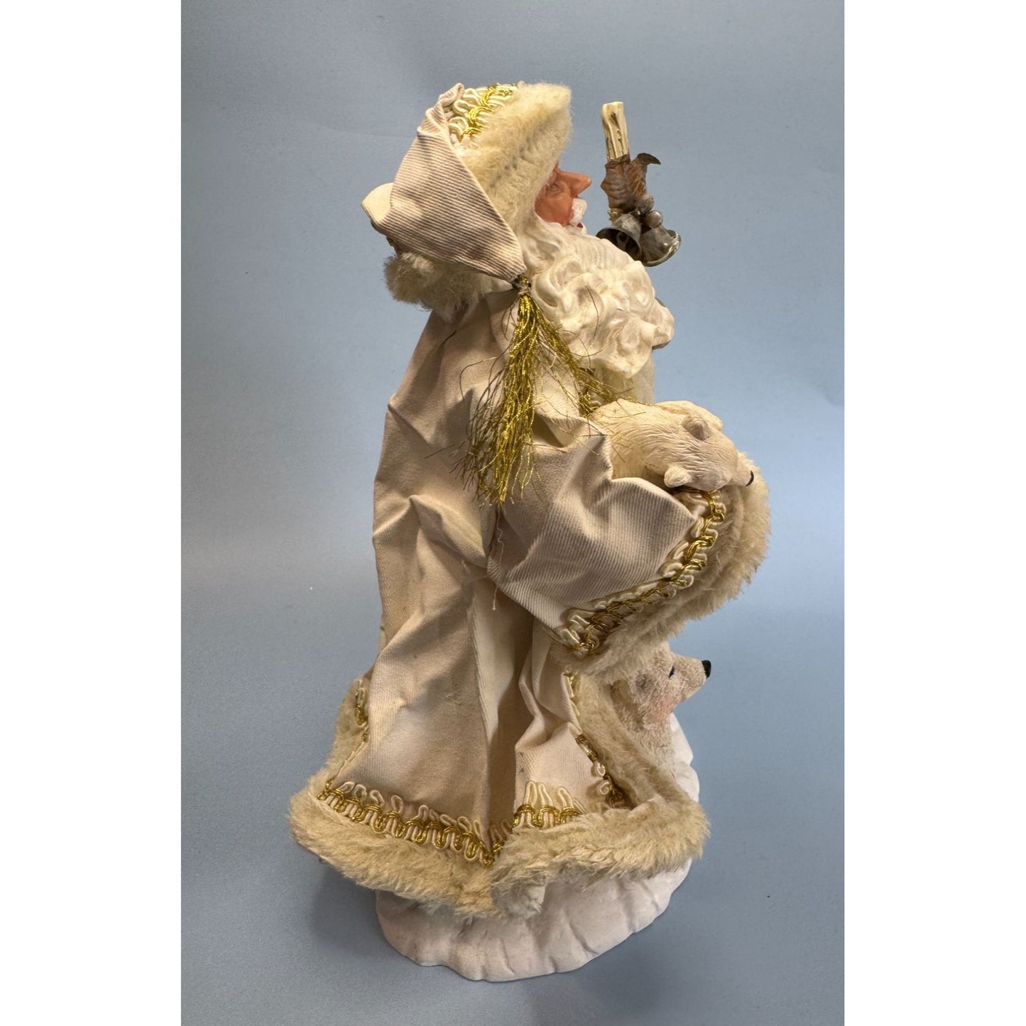 1998 Christmas Fantasy Ltd. Fabriche Santa Figurine With Polar Bears