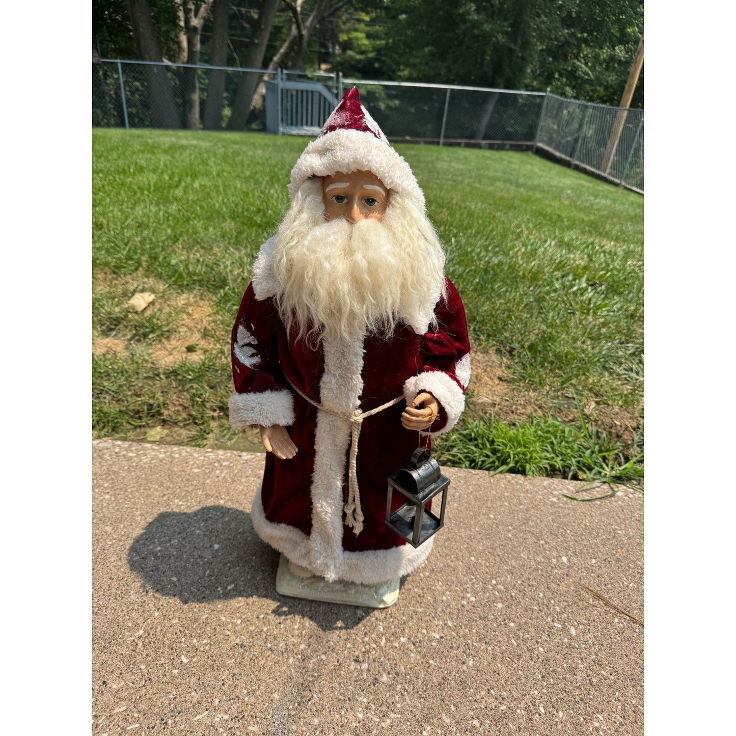 Bethany Lowe Large Santa Claus Father Christmas Figure With Lantern 25" Signed