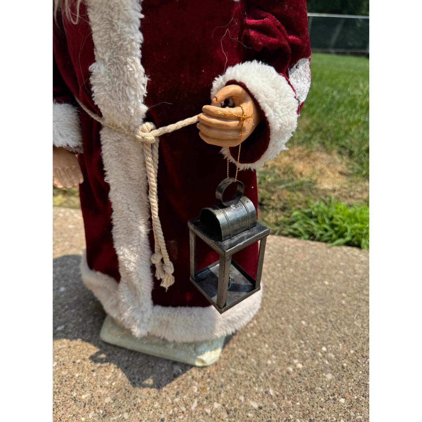 Bethany Lowe Large Santa Claus Father Christmas Figure With Lantern 25" Signed