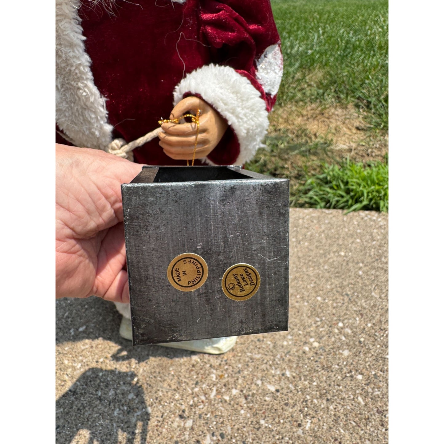 Bethany Lowe Large Santa Claus Father Christmas Figure With Lantern 25" Signed