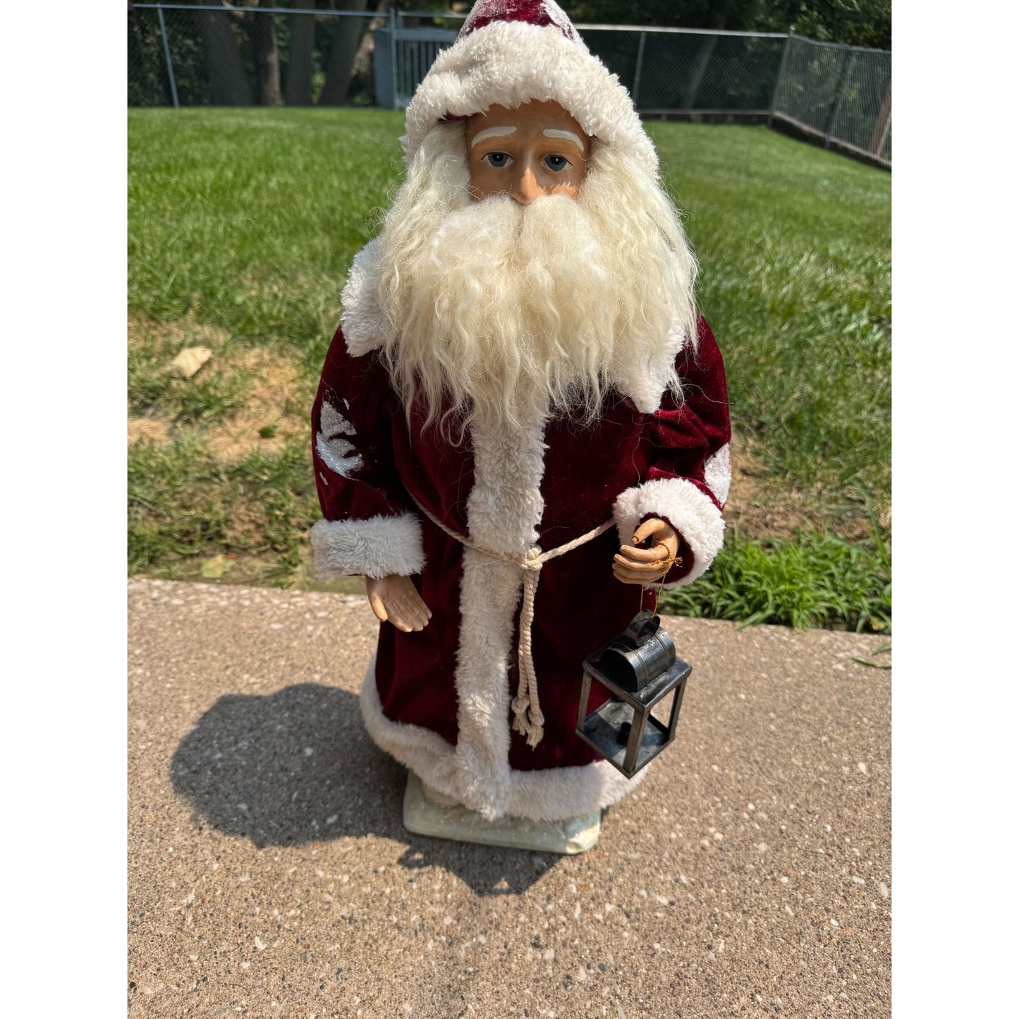 Bethany Lowe Large Santa Claus Father Christmas Figure With Lantern 25" Signed