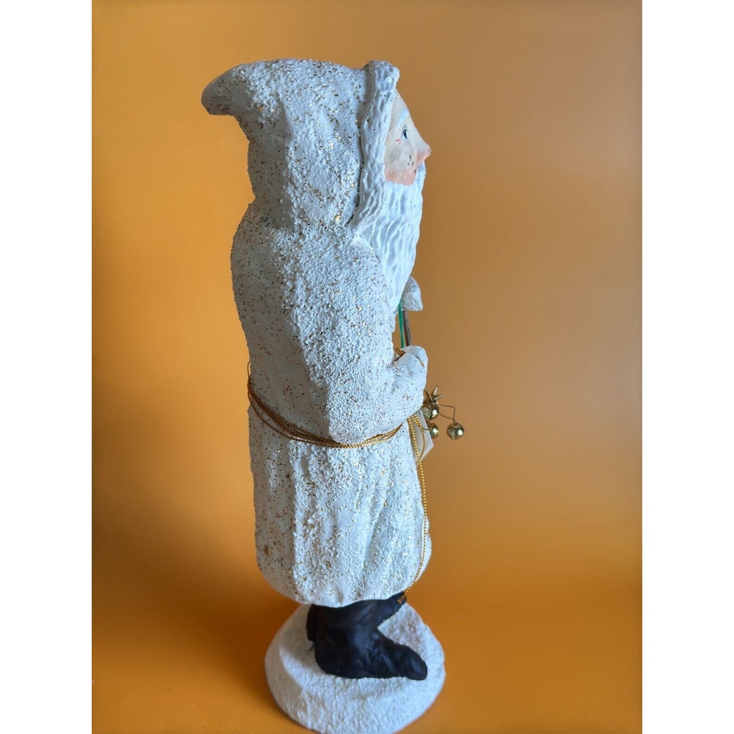 Dept 56 Belsnickle Father Frosty Tall White Santa Figurine w/Tag 13 1/2"