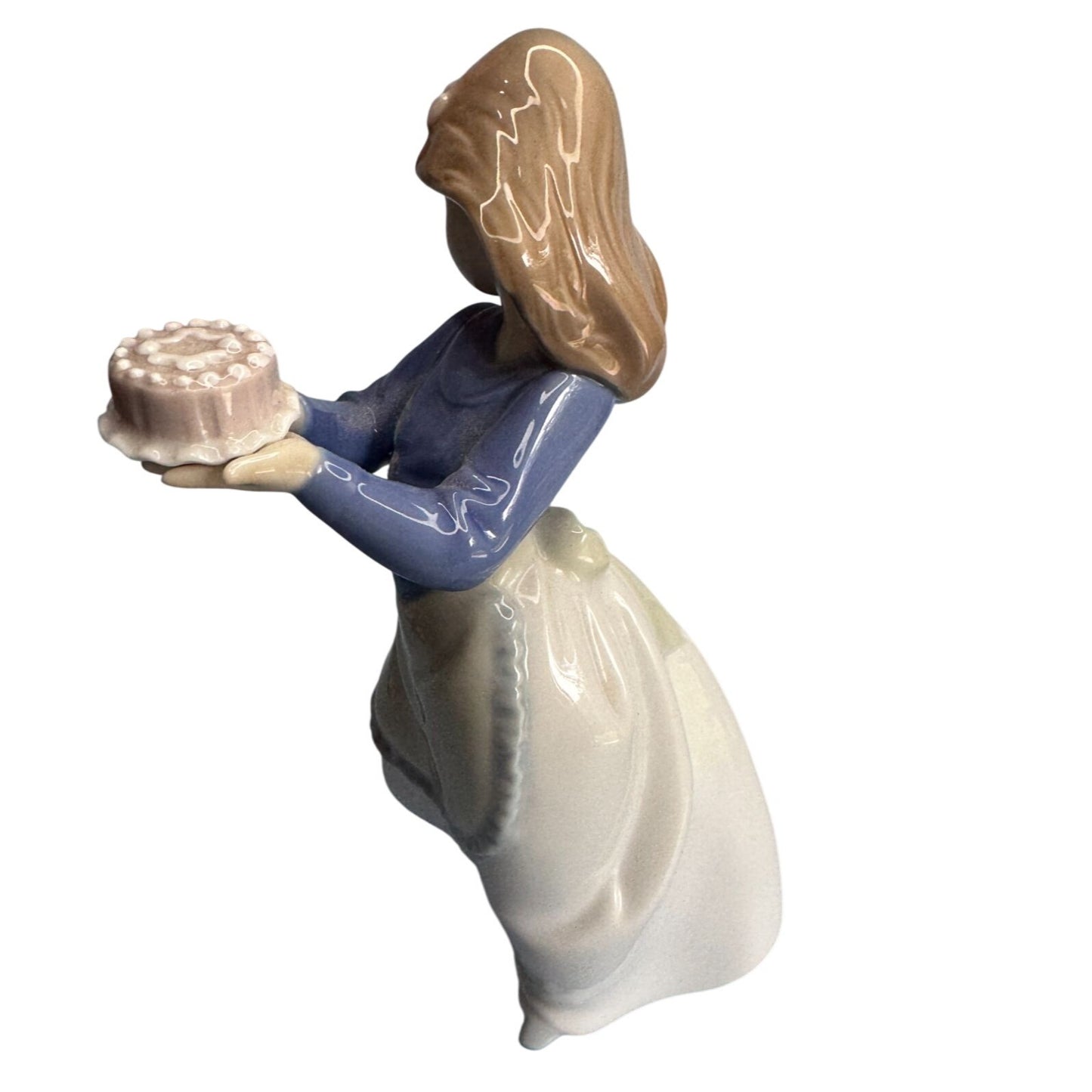 Lladro The Birthday Girl Porcelain Figurine With Dog