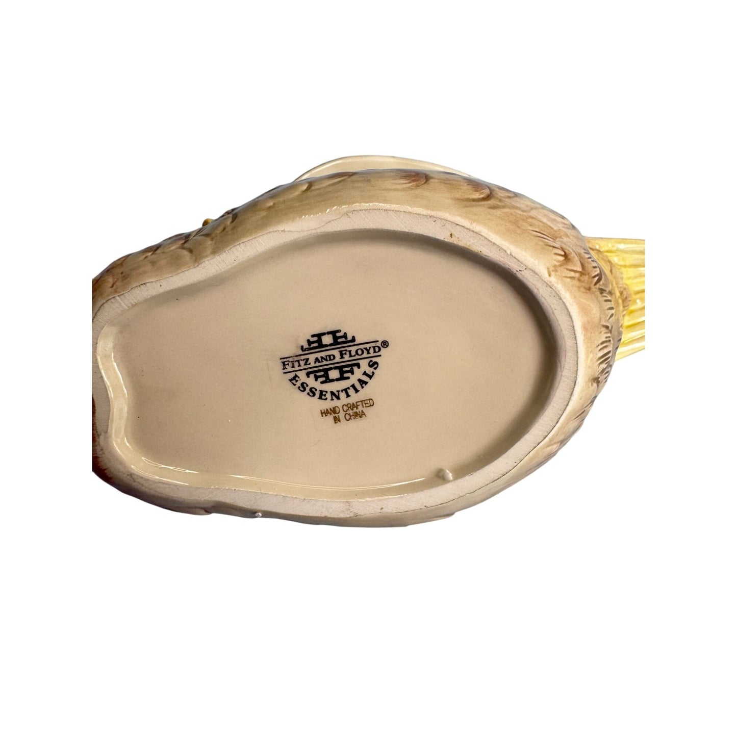 Fitz And Floyd Essentials Pheasant Trinket Box 9" Long Handcrafted Ceramic