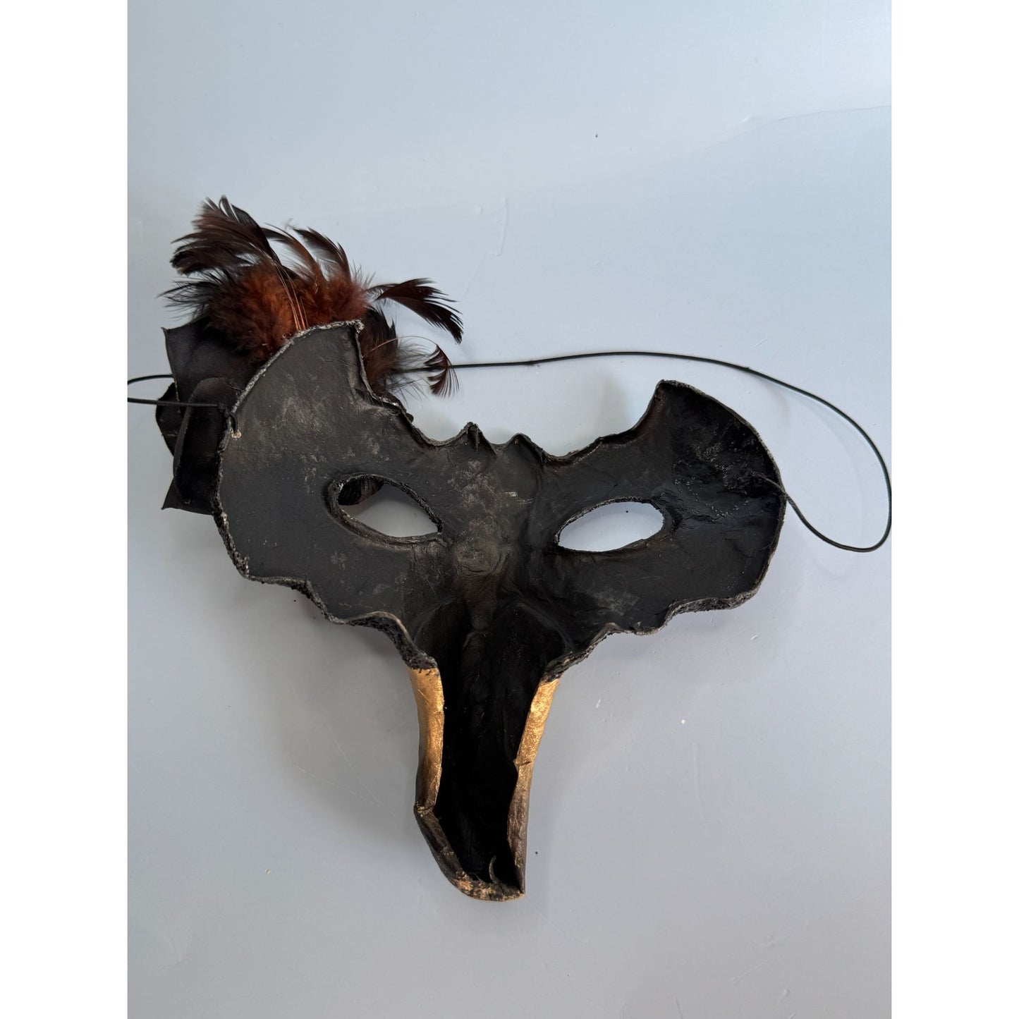 Bethany Lowe Jester Jack O Lantern Paper Mache Pumpkin Mask Decor Rare TD9057