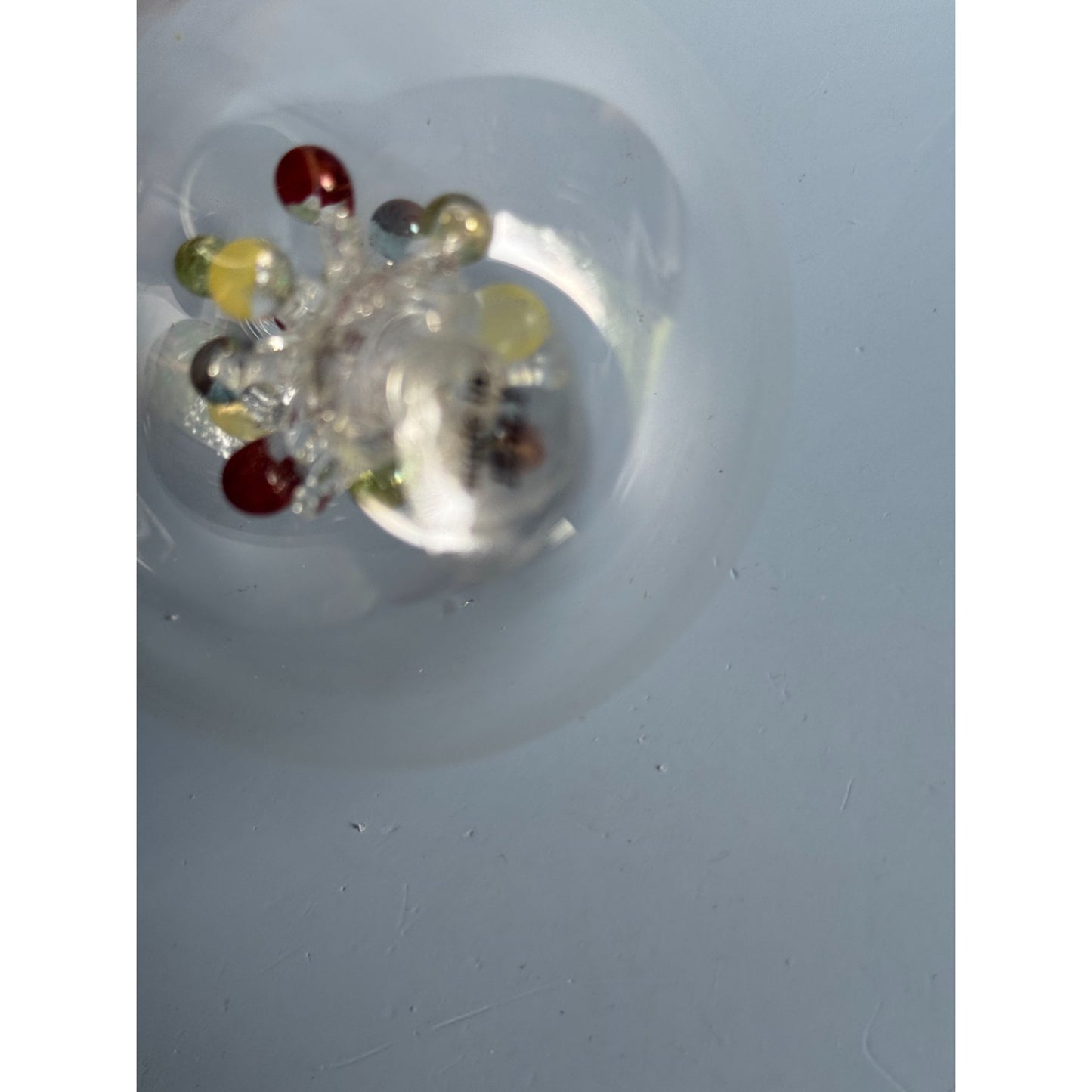 Soffieria Parise Vintage Blown Glass Christmas Ornament W/ Tree Made In Italy
