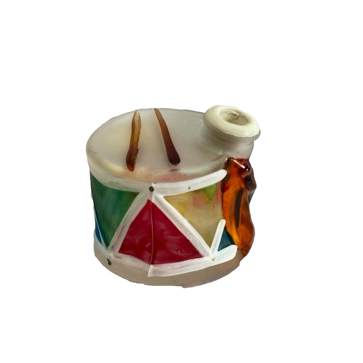 Vintage Old World Christmas Drum Glass Light Cover