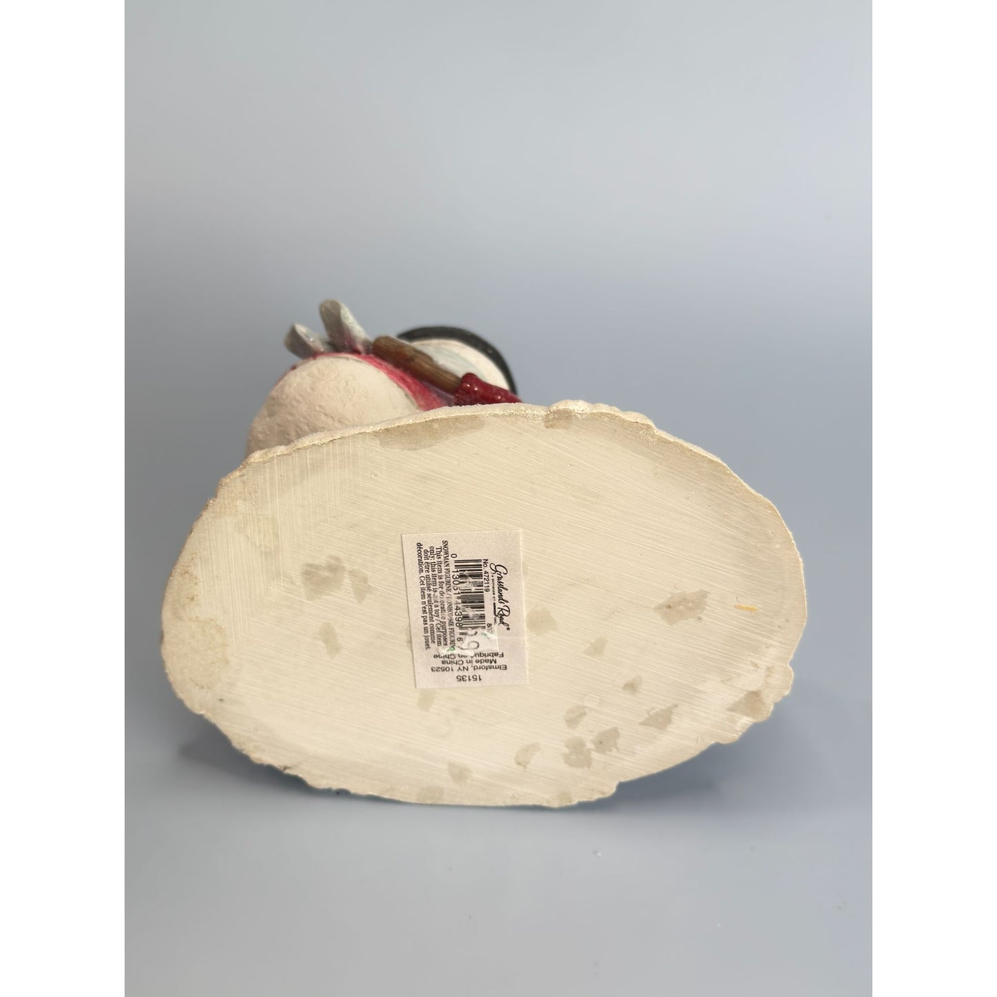 Snowman Giving Dogs Bones Christmas Grasslands Road 5"x5"x3.5" Decor
