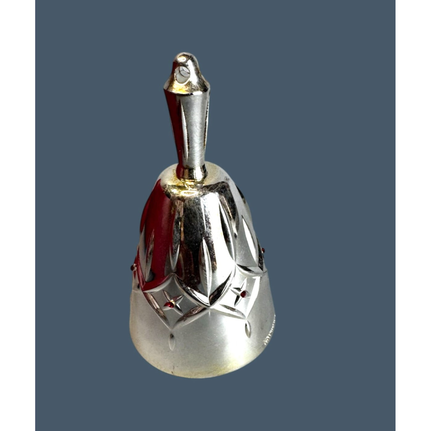 Waterford Bell Ornament Silver Lismore Plated Christmas Decoration With Box 3"