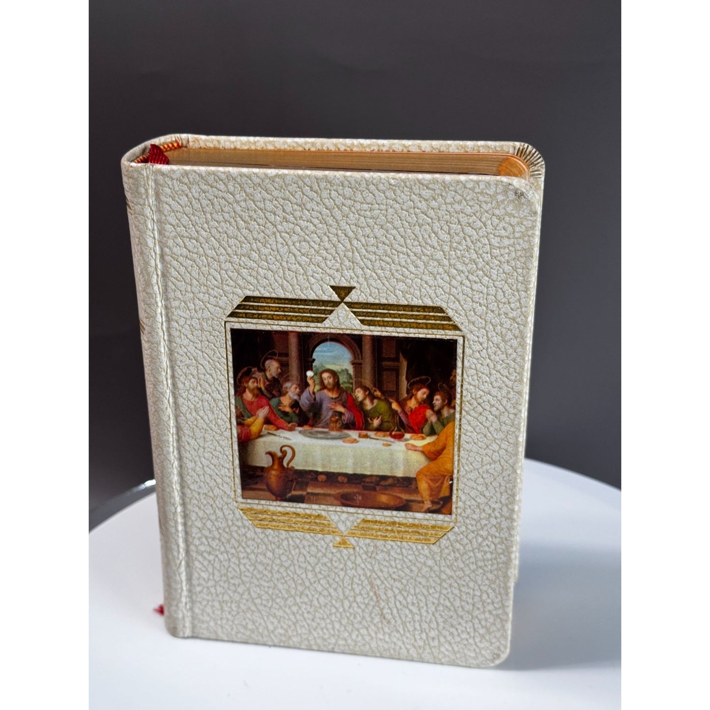 The Catholic Missal Library Of Catholic Devotion Gold Gilt Leatherette Cover 1960