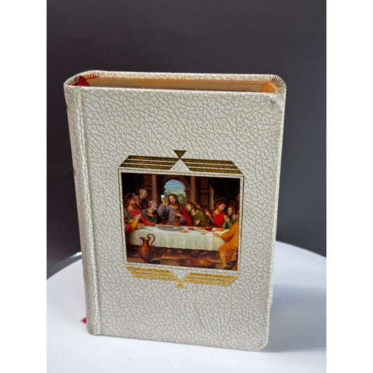 The Catholic Missal Library Of Catholic Devotion Gold Gilt Leatherette Cover 1960