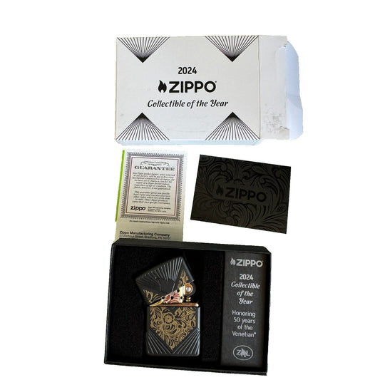 2024 Collekctible Zippo Lighter Venetian Scroll Design New In Box with Guarantee