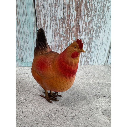 1930's Celluloid Chicken Figurine 3.5" Collectible Decor