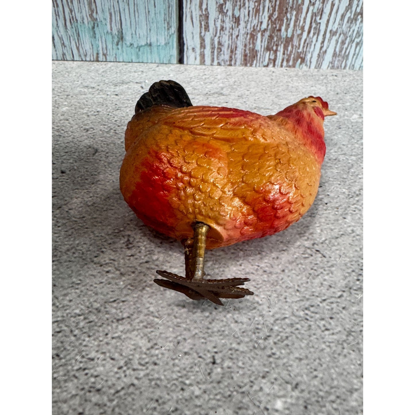 1930's Celluloid Chicken Figurine 3.5" Collectible Decor
