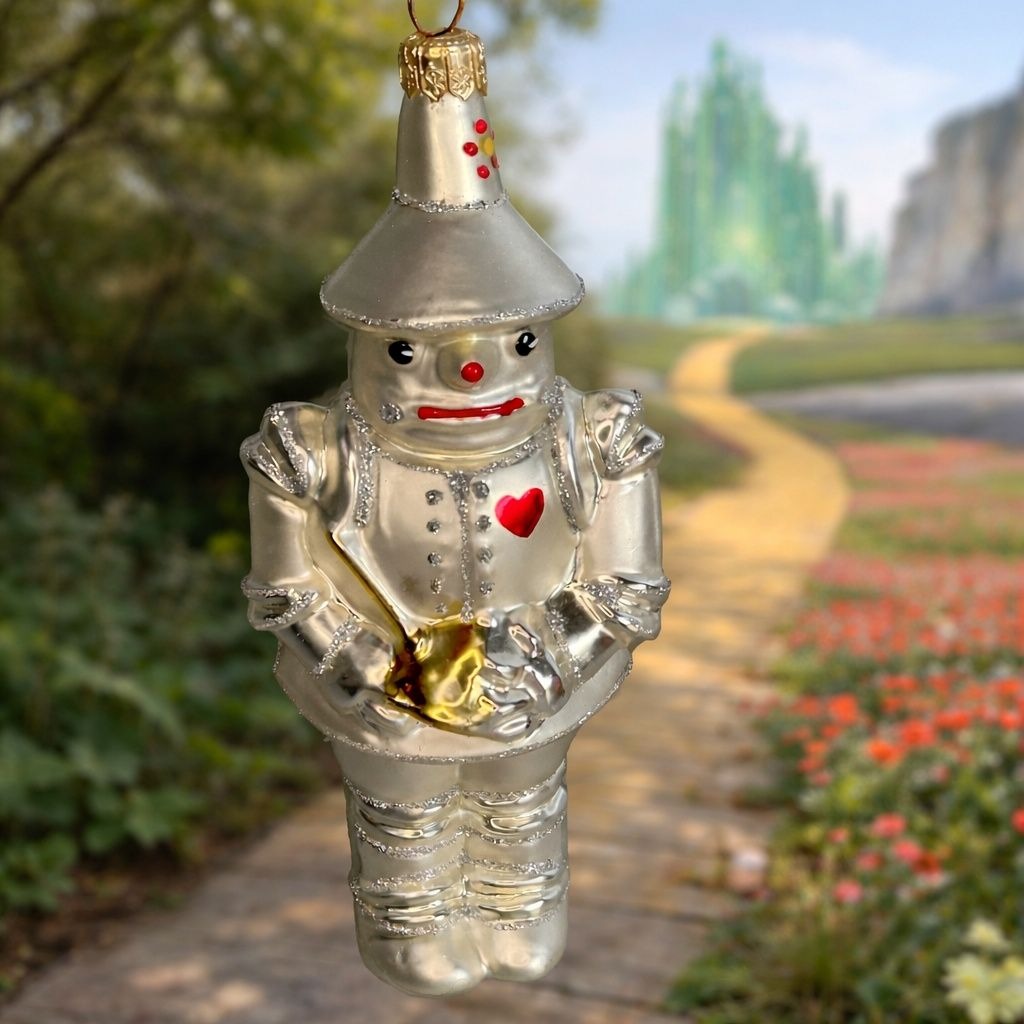 Wizard Of Oz Tin Man Ornament Kurt Adler Polonaise Komozja Poland Glass 6"