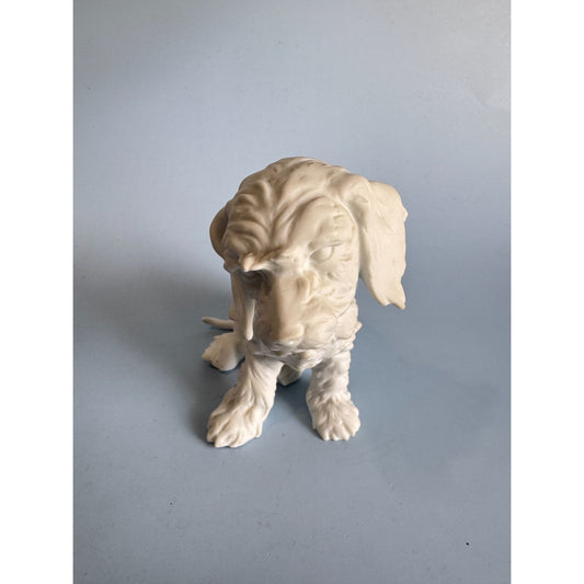 Vintage Kaiser Porcelain Puppy Figurine White Dog Collectible 3 3/4" Tall Elegant Handcrafted Home Decor Accent Piece