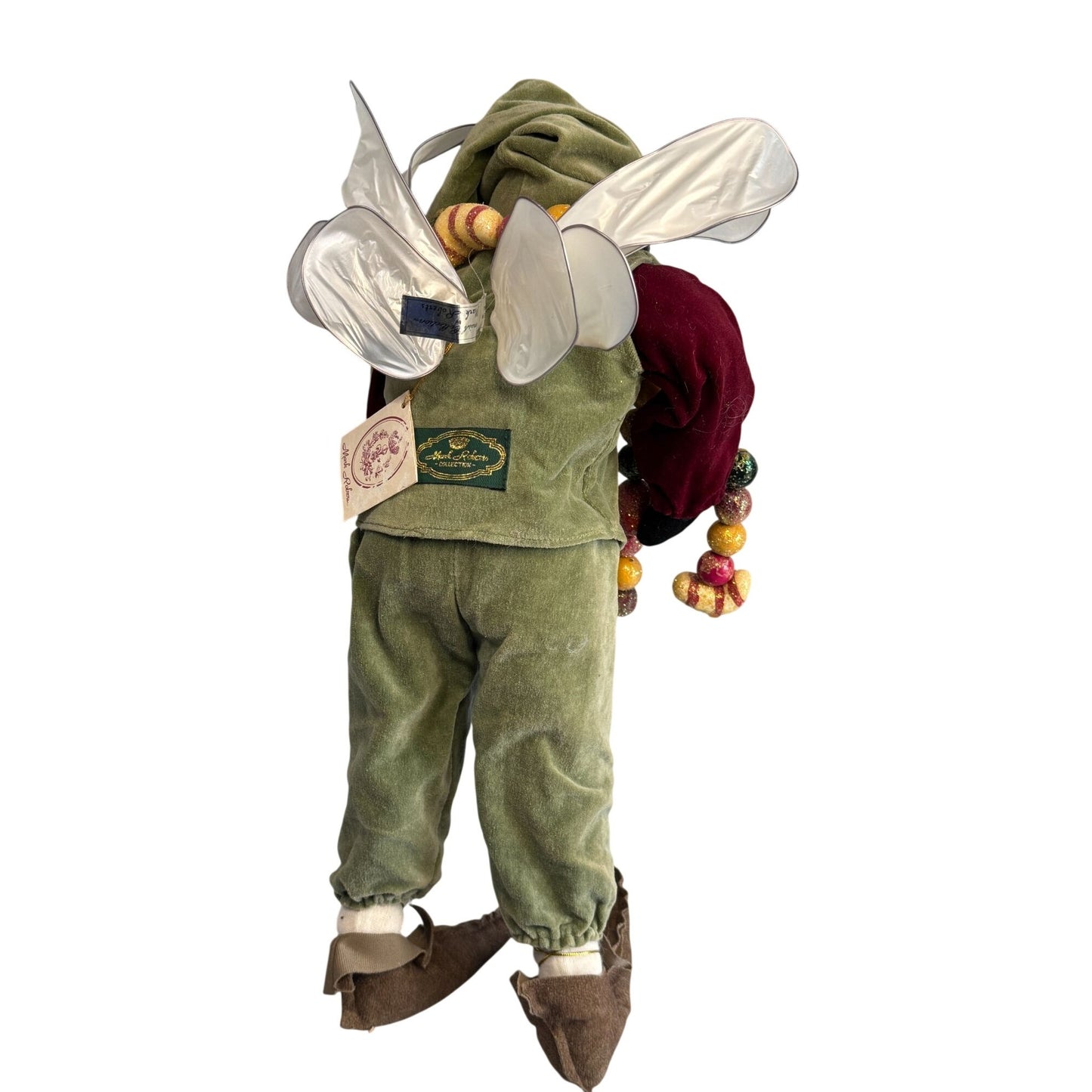 Mark Roberts Premier Flemish Collection Fairy Santa Wings Garland 17" Late 1980s