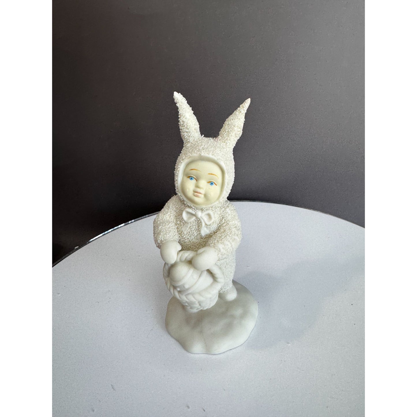 Dept 56 Snowbabies Easter Bunny Suit Figurines Lot of 5 Bisque Porcelain