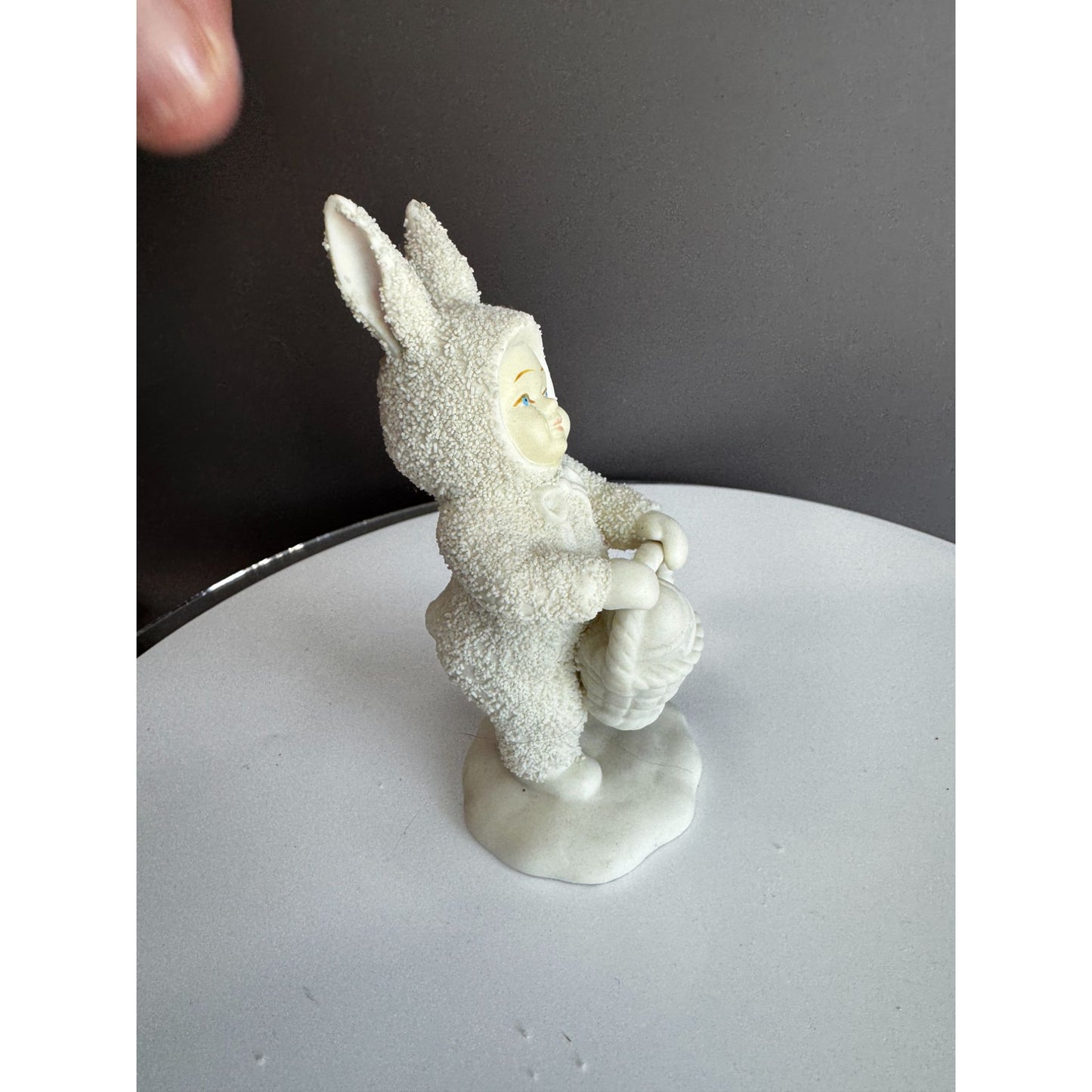 Dept 56 Snowbabies Easter Bunny Suit Figurines Lot of 5 Bisque Porcelain