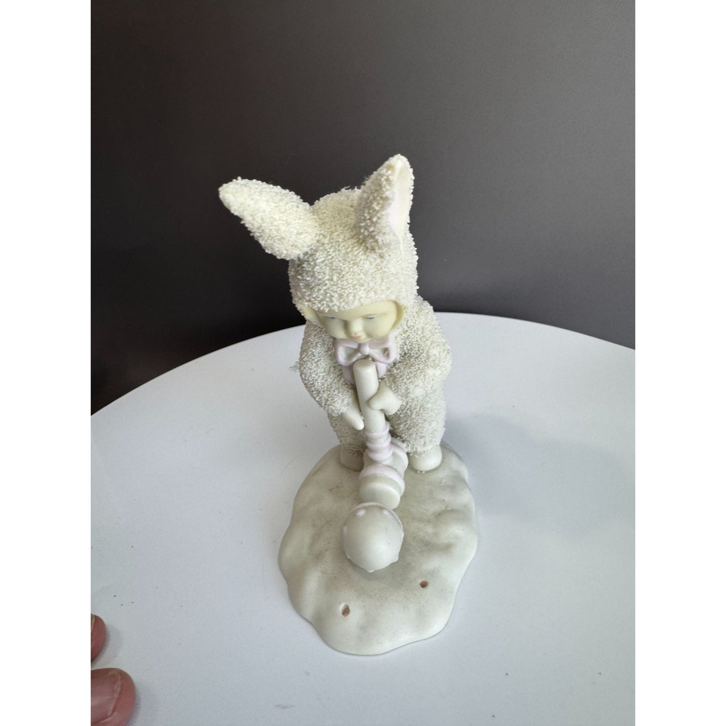 Dept 56 Snowbabies Easter Bunny Suit Figurines Lot of 5 Bisque Porcelain