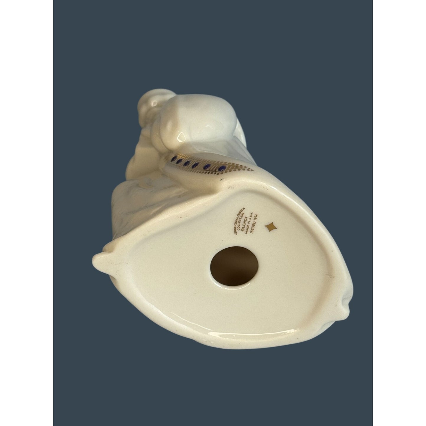 Lenox China Jewels Kneeling Balthazar Wiseman Nativity Figure 5" Issued 1994