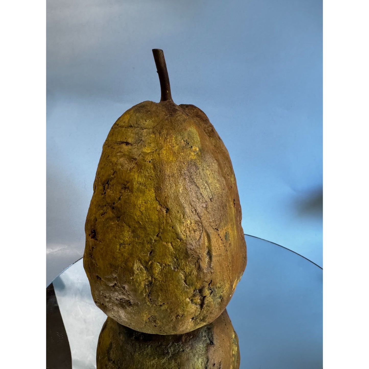 Woblers Woods Folk Art Pumpkin Jack O’ Lantern 9 Inch Brown Resin