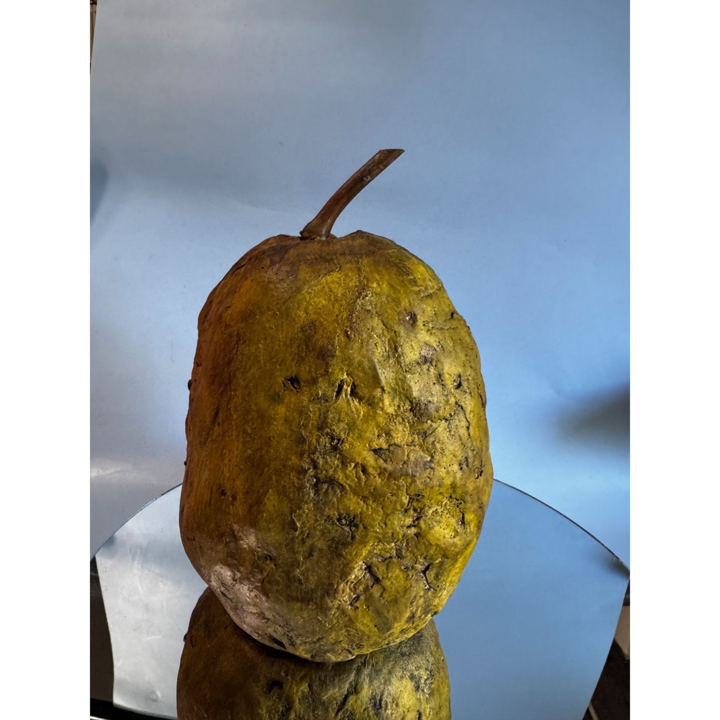 Woblers Woods Folk Art Pumpkin Jack O’ Lantern 9 Inch Brown Resin