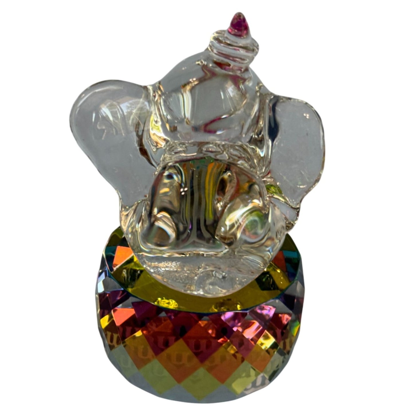 Arribas Brothers Disney Dumbo Figurine Multicolor Crystal Collectible w/Box 3"