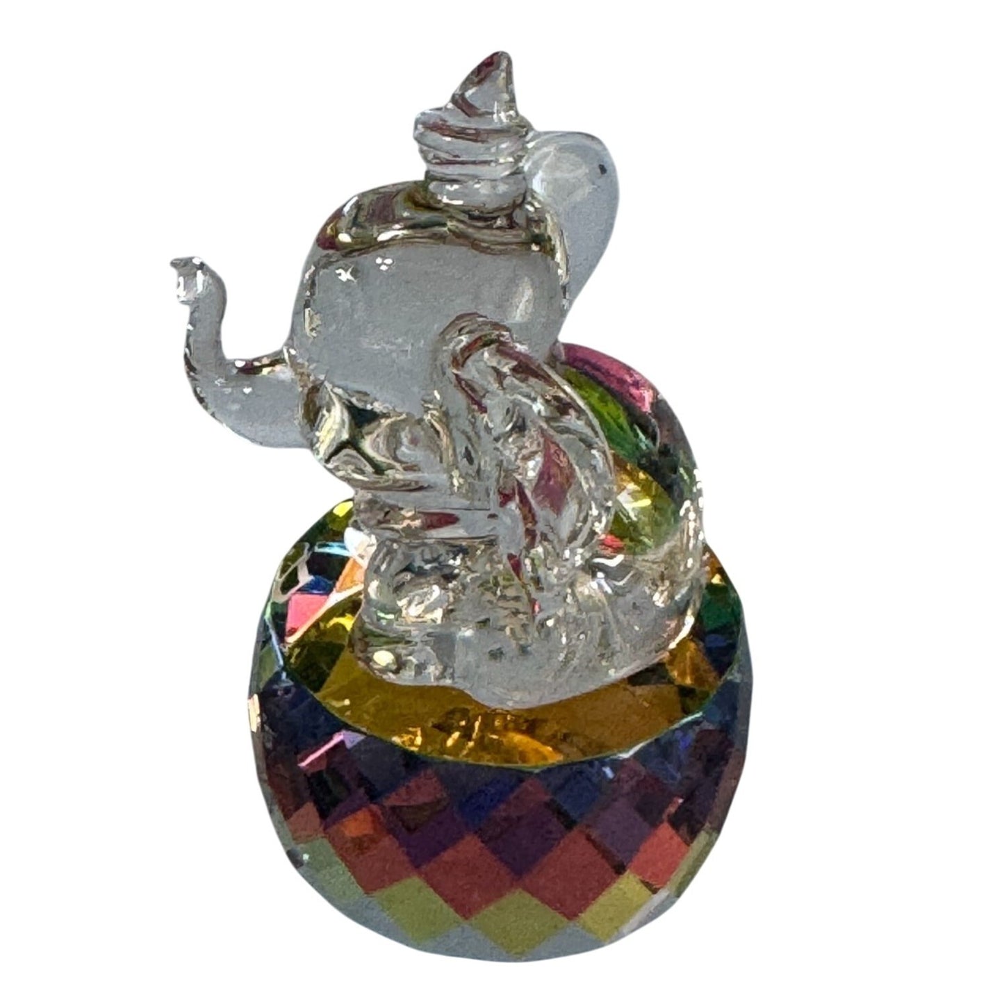 Arribas Brothers Disney Dumbo Figurine Multicolor Crystal Collectible w/Box 3"