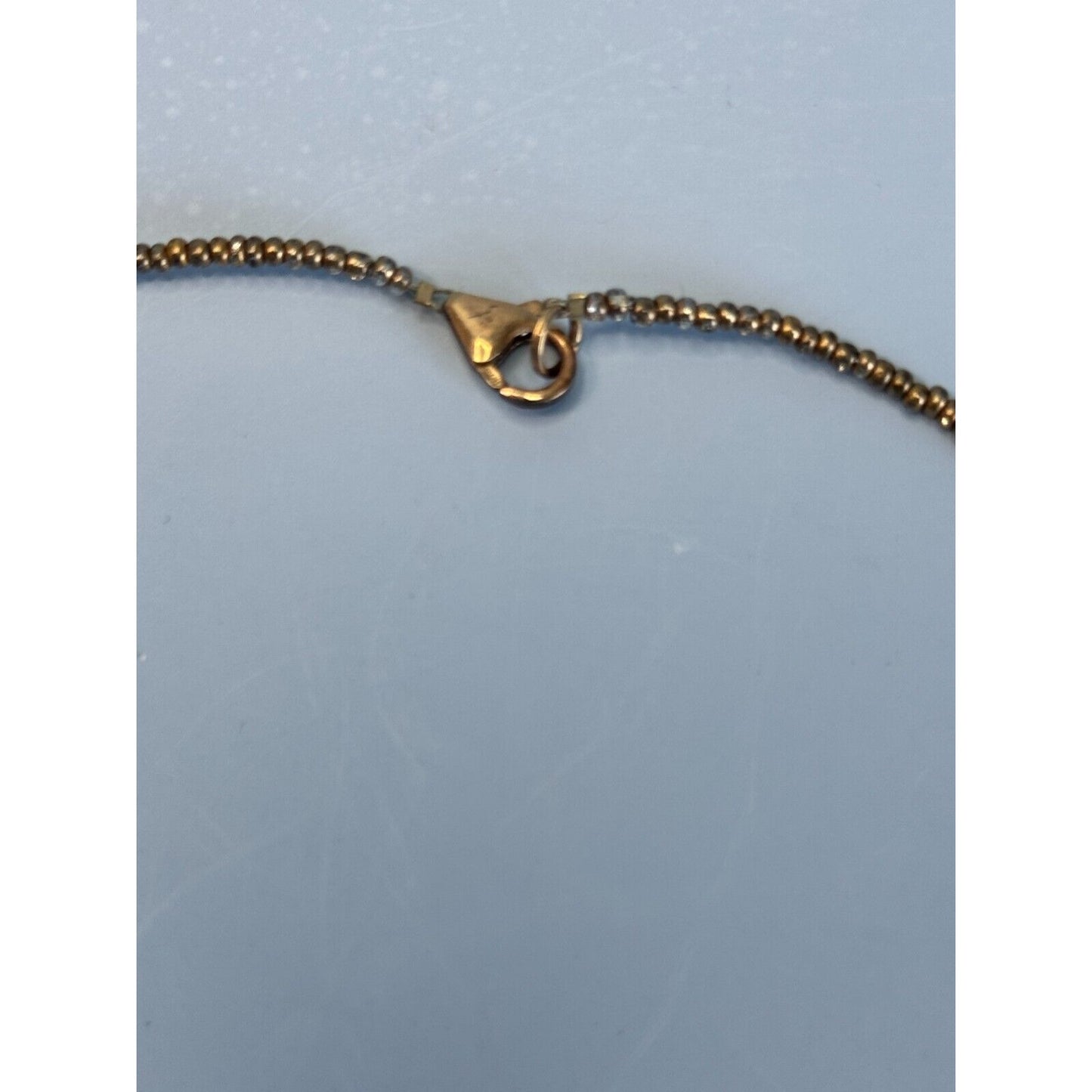 Artisan Necklace Bamboo Beads Cream Tone Carved Floral Focal 16 Inches