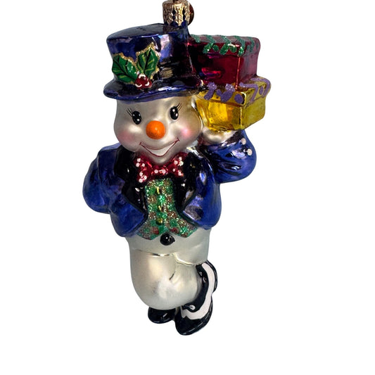 Christopher Radko Nordstrom 100 Years Anniversary Snowman Ornament 5 1/2" Retired