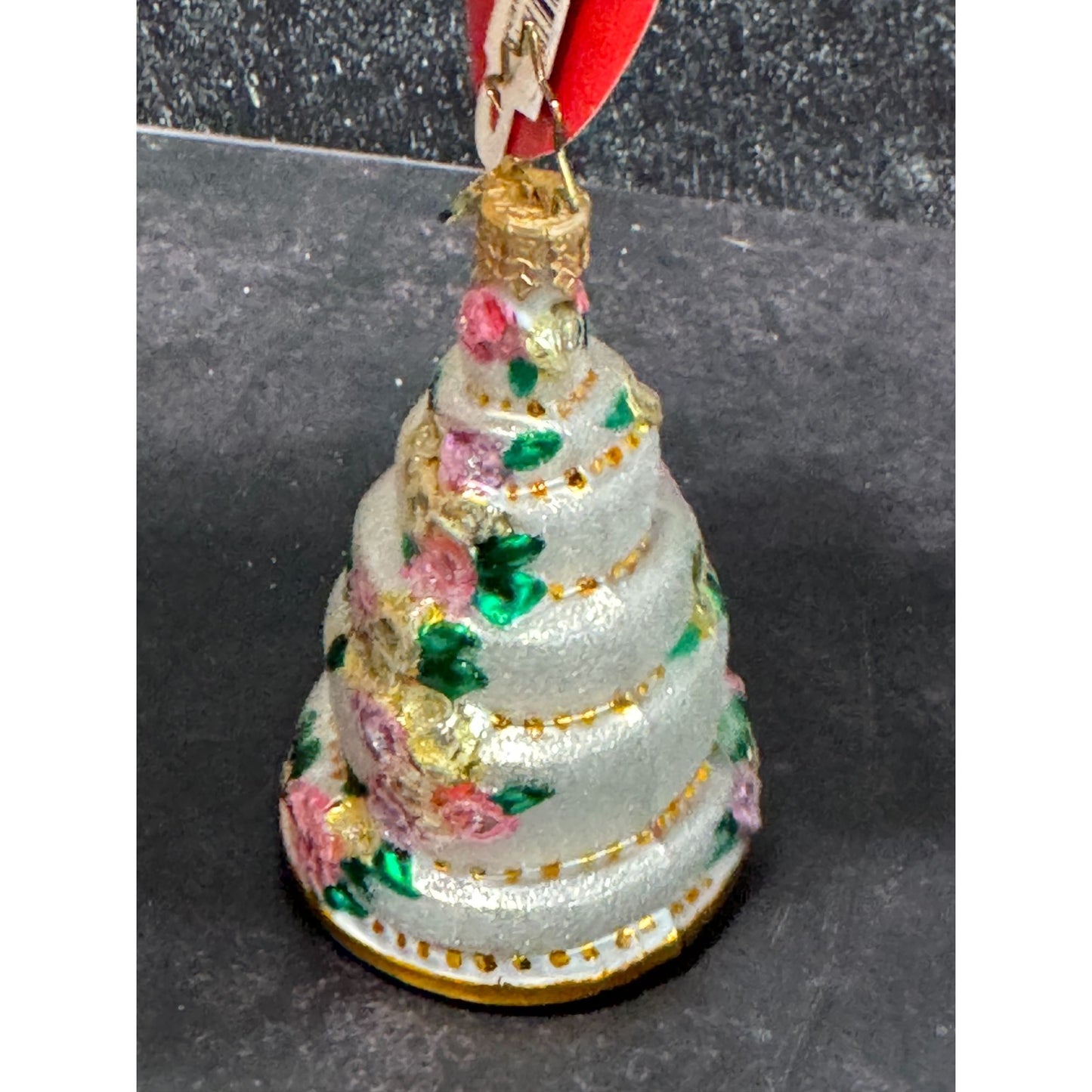 Christopher Radko 6 Tier Celebration Gem Blown Glass Ornament 3.5" Tall With Box