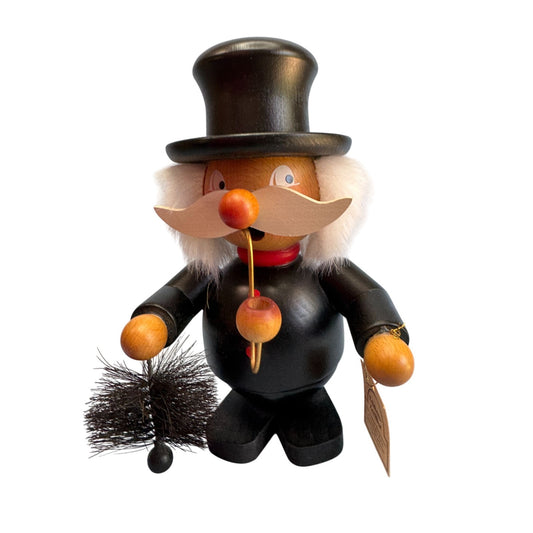 Christian Ulbricht Lucky Chimney Sweep Smoker German Wooden Erzgebirge Incense