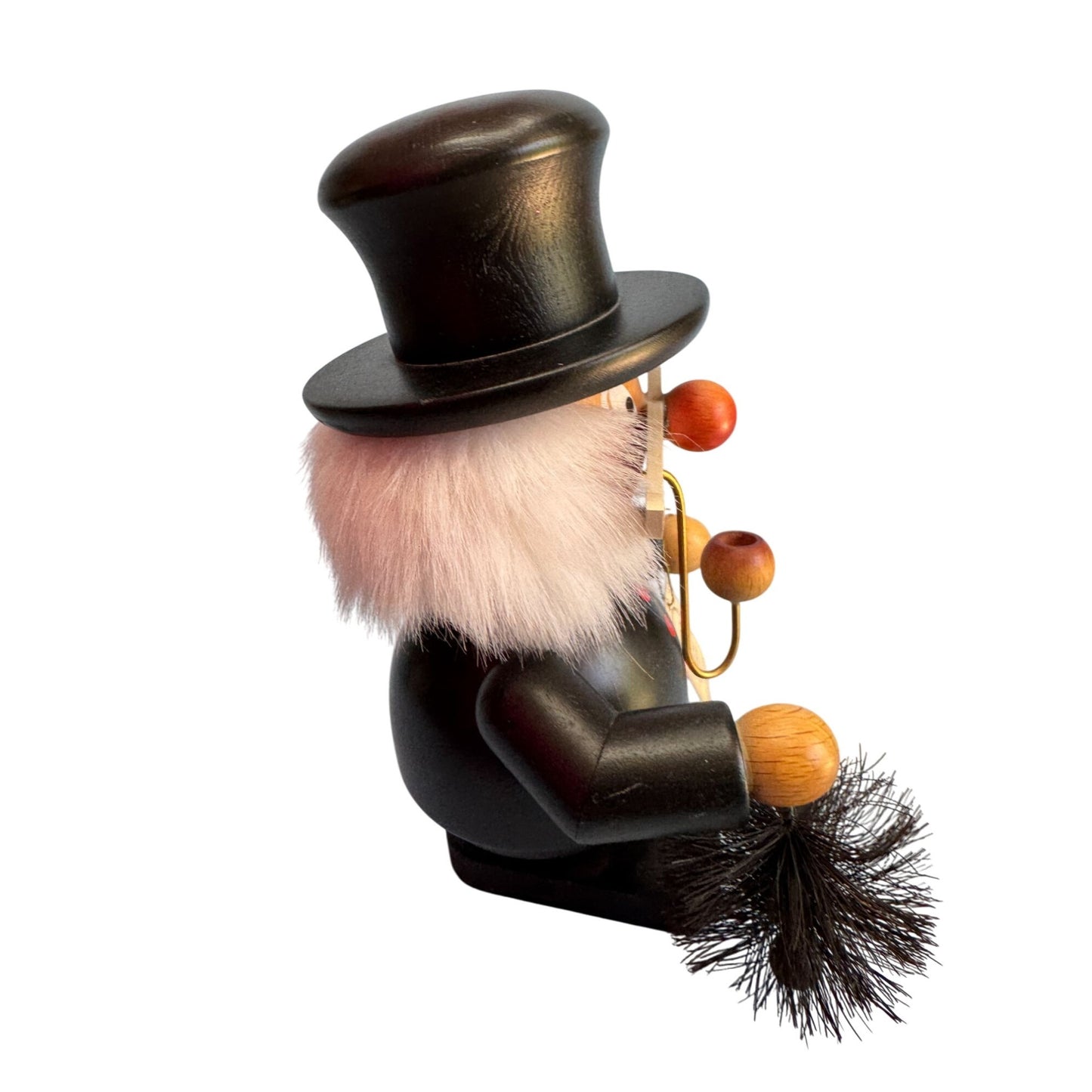 Christian Ulbricht Lucky Chimney Sweep Smoker German Wooden Erzgebirge Incense