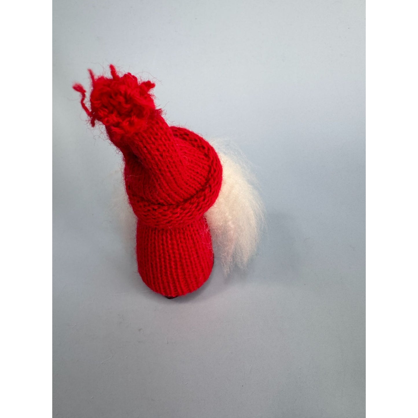 Swallings Sweden Wood Christmas Gnome With Red Knit Hat & White Beard 3" Tall