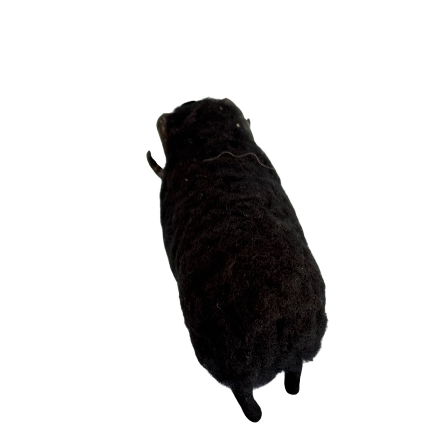 Welsh Wool Black Ram Figurine Handmade By Pembrokeshire Crafts Wool Felt