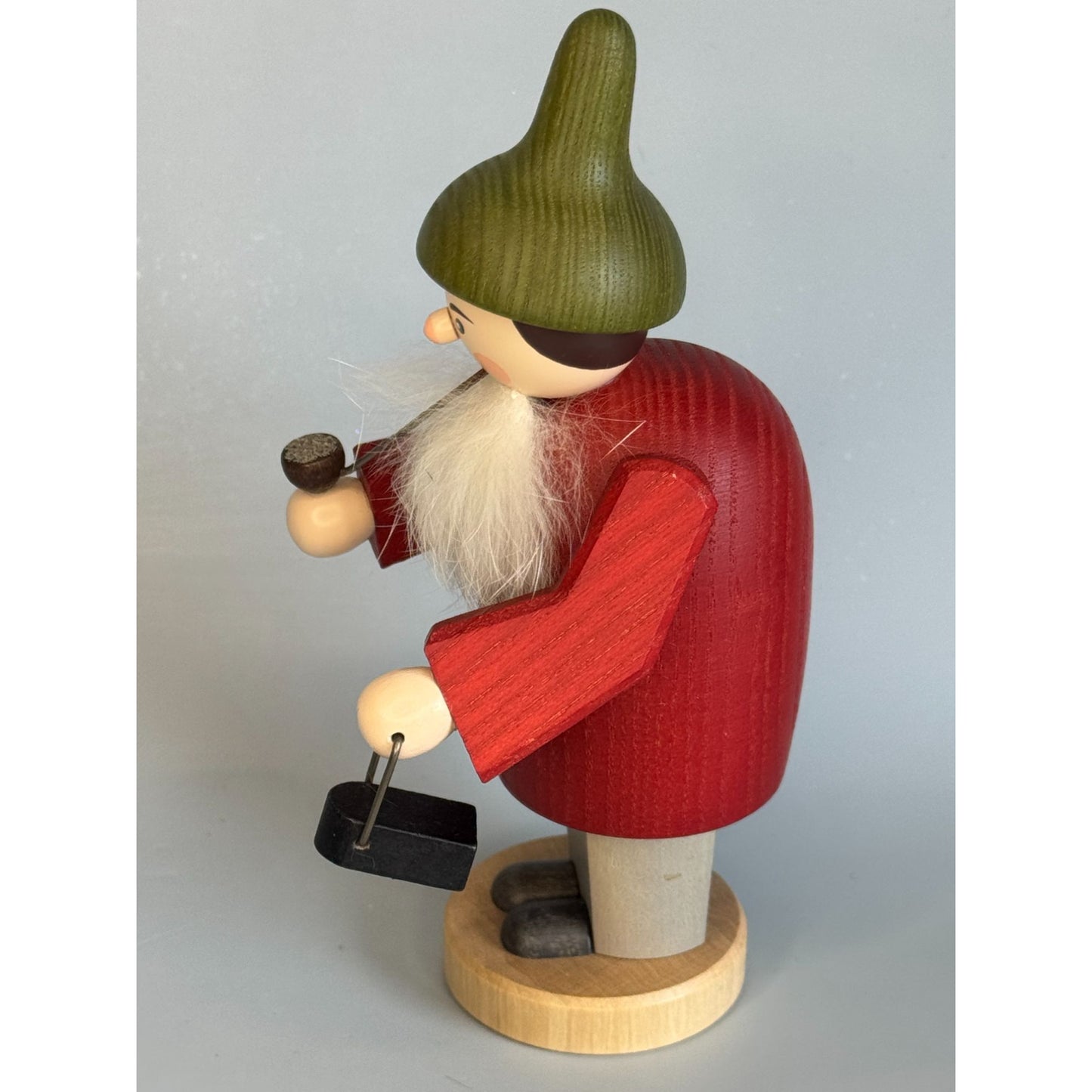 German Erzgebirge Ore Mountains Räuchermann Asian Smoker Lantern Pipe 6 3/4"