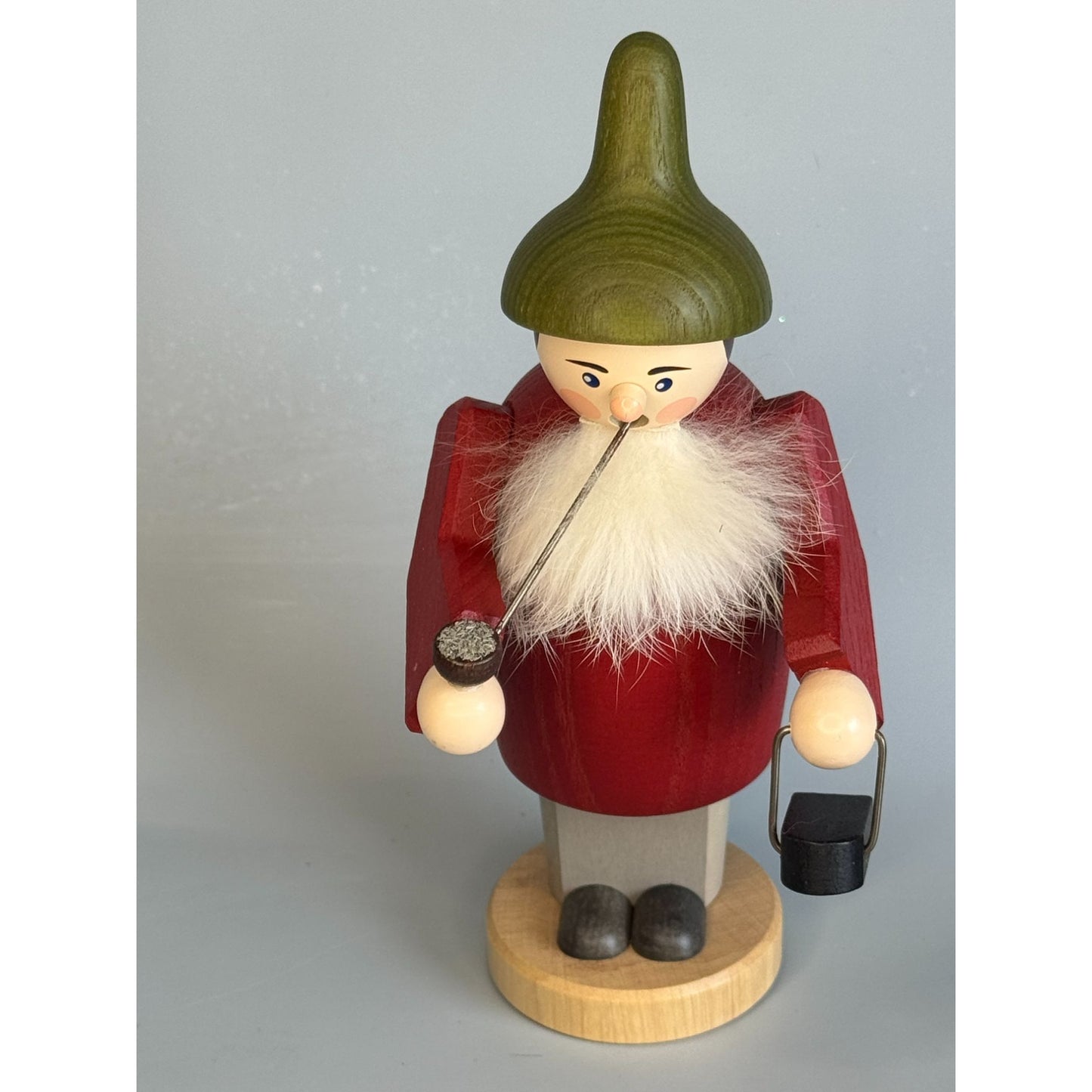 German Erzgebirge Ore Mountains Räuchermann Asian Smoker Lantern Pipe 6 3/4"